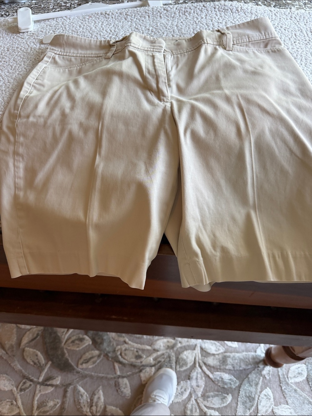Talbots Cream Bermuda Shorts